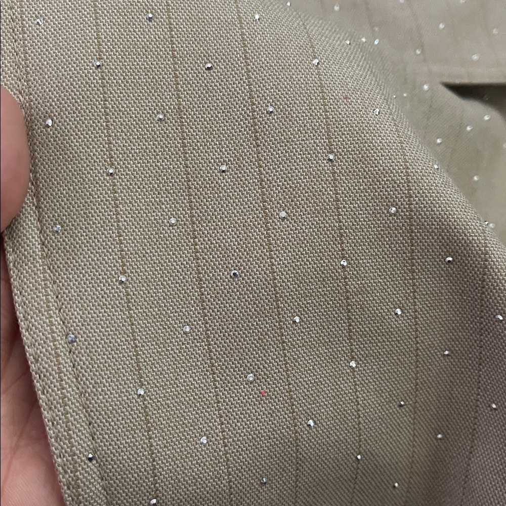 Karl Lagerfeld Beige Pinstripe Jacket - Picture 7 of 9